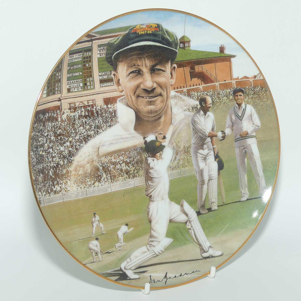 Cricket Memorabilia | Don Bradman: An Australian Legend Collection plate | #6 | 100th First Class Century