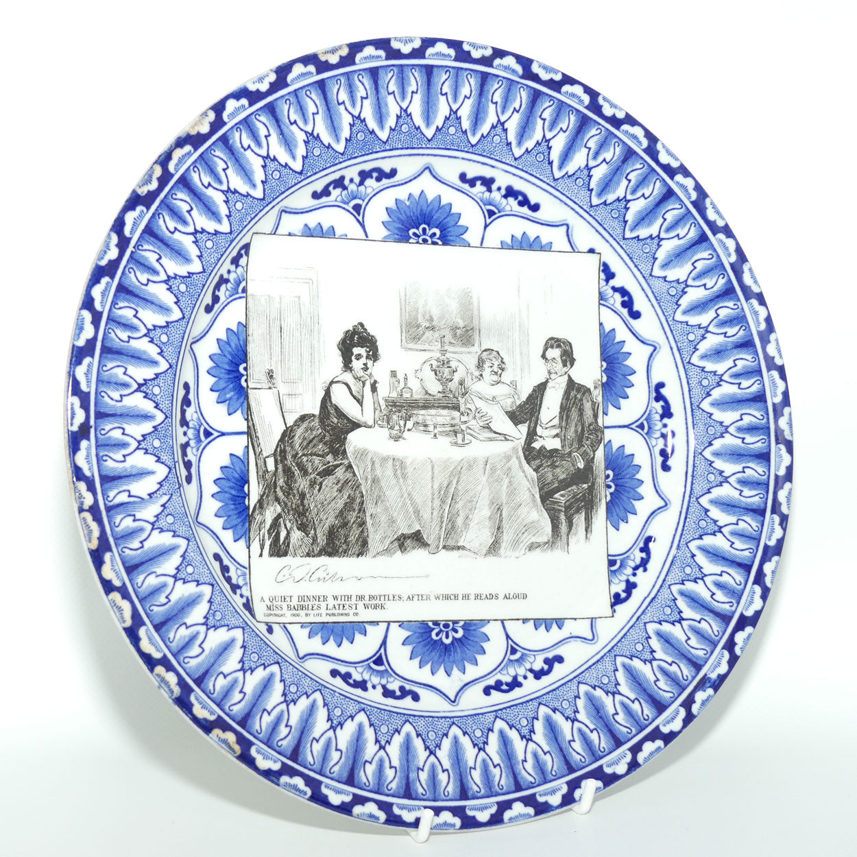 Royal Doulton CD Gibson | Gibson Girls Plate | #06: A quiet dinner...