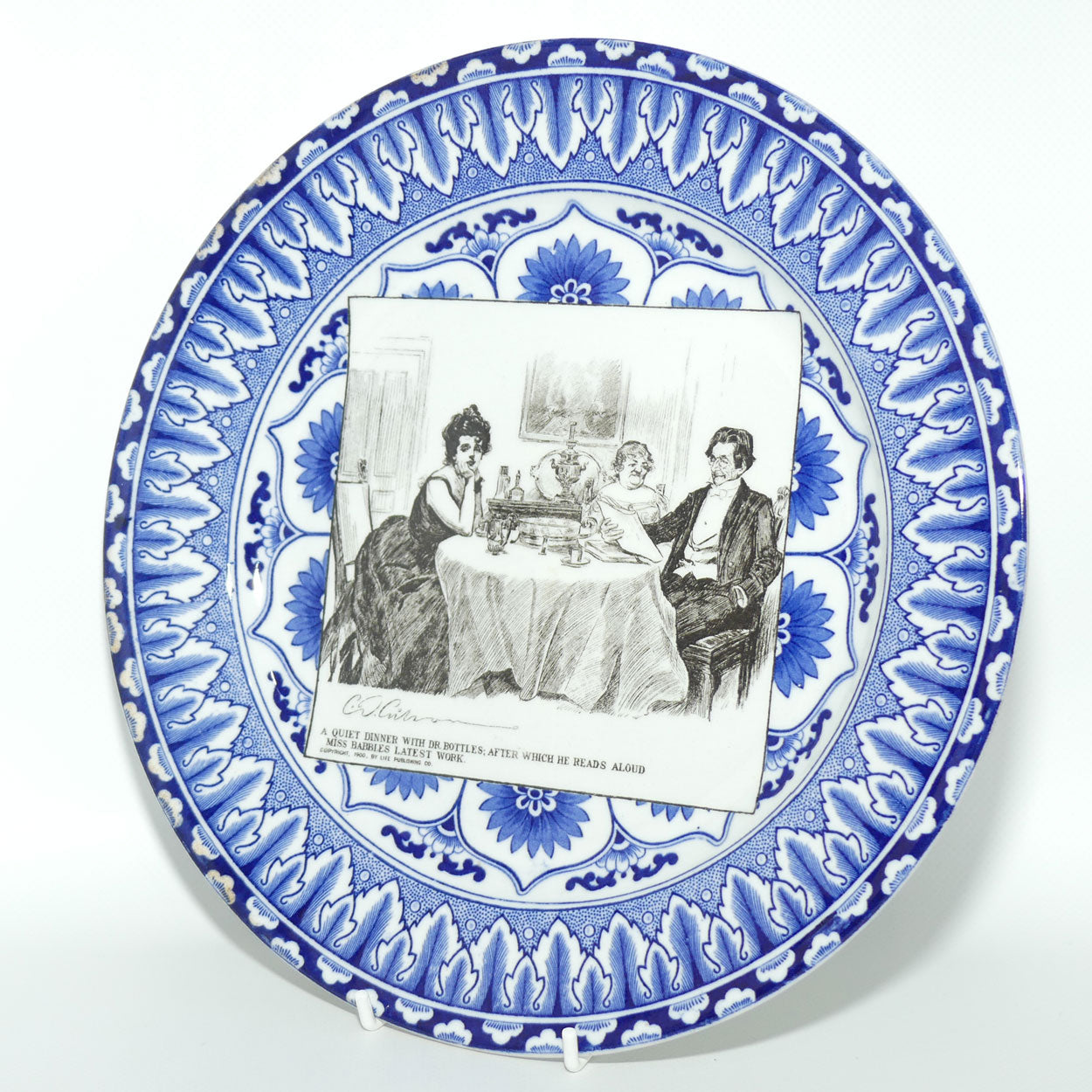Royal Doulton CD Gibson | Gibson Girls Plate | #06: A quiet dinner...
