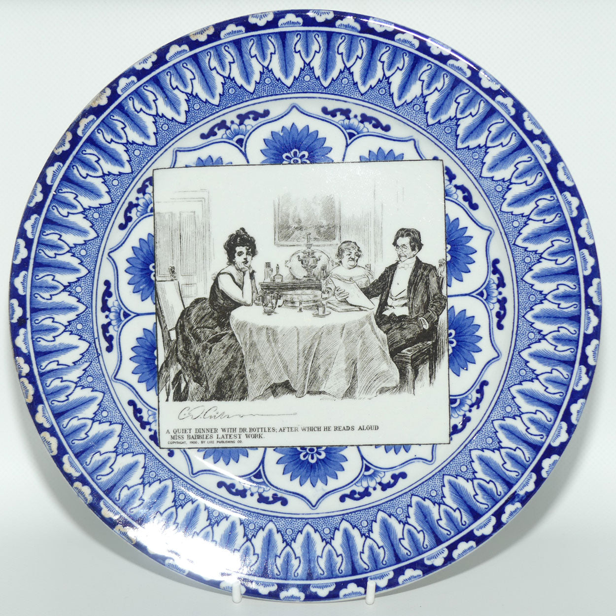 Royal Doulton CD Gibson | Gibson Girls Plate | #06: A quiet dinner...