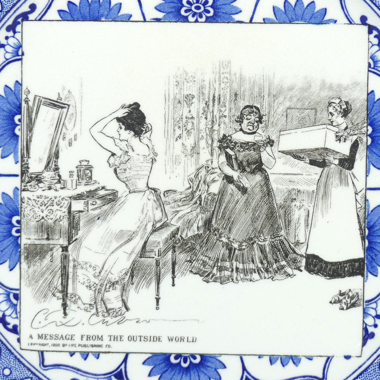 Royal Doulton CD Gibson | Gibson Girls Plate | #07: A message...