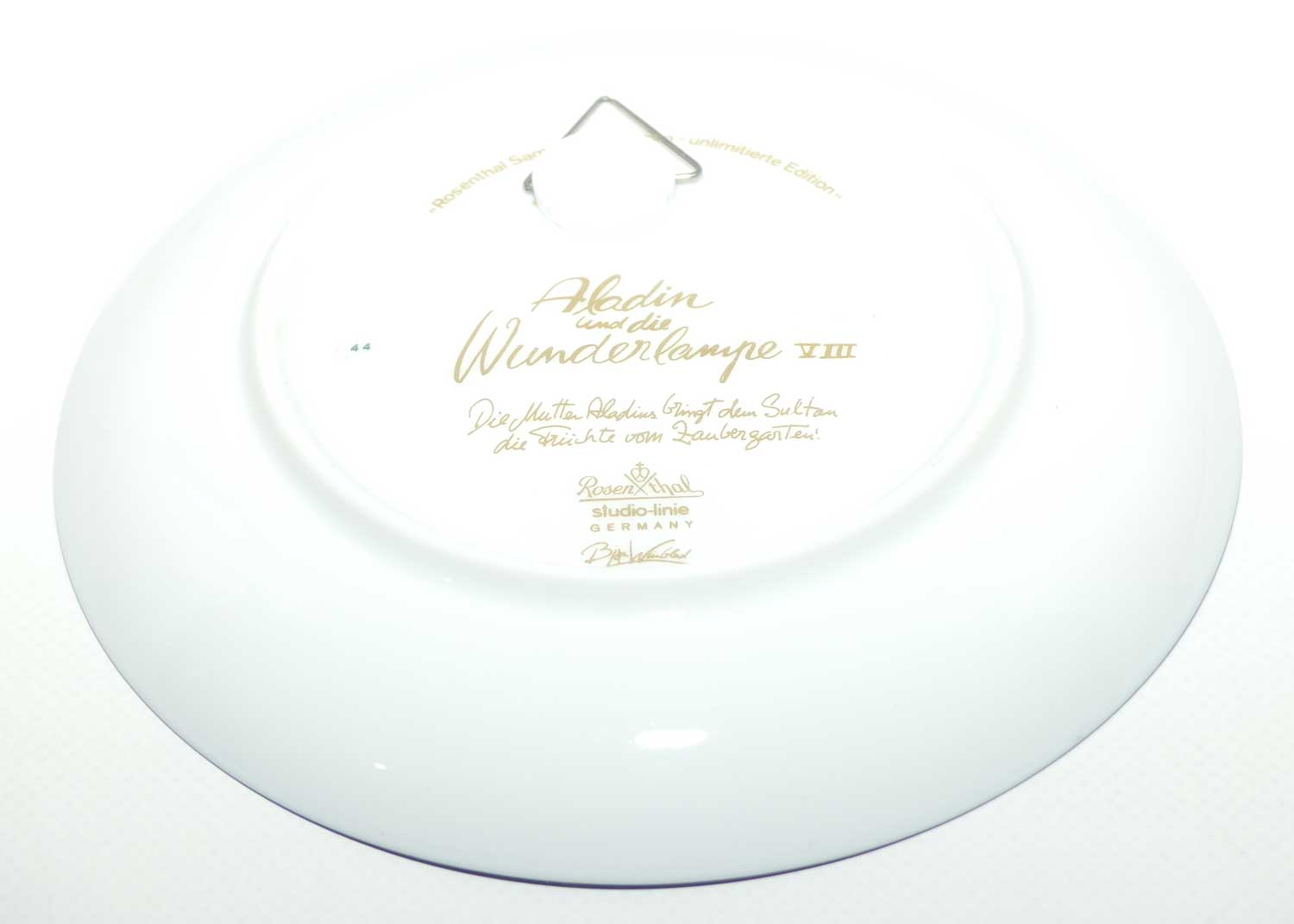 Rosenthal Bjorn Wiinblad 飾り皿 眠れる森の美女 Rosenthal Bjorn Wiinblad | Aladdin and the Wonder Lamp | Plate 8