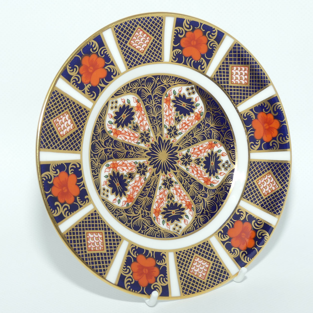 Royal Crown Derby Old Imari 1128 sandwich plate #6 | 16cm diam | c.1982