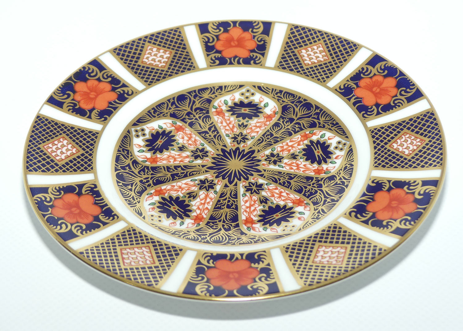 Royal Crown Derby Old Imari 1128 sandwich plate #5 | 16cm diam | c.1989