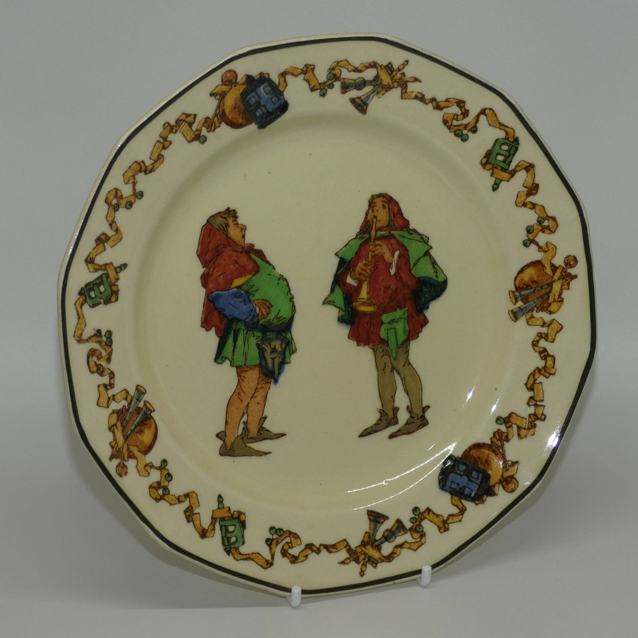 royal-doulton-minstrels-octagonal-plate-d4243
