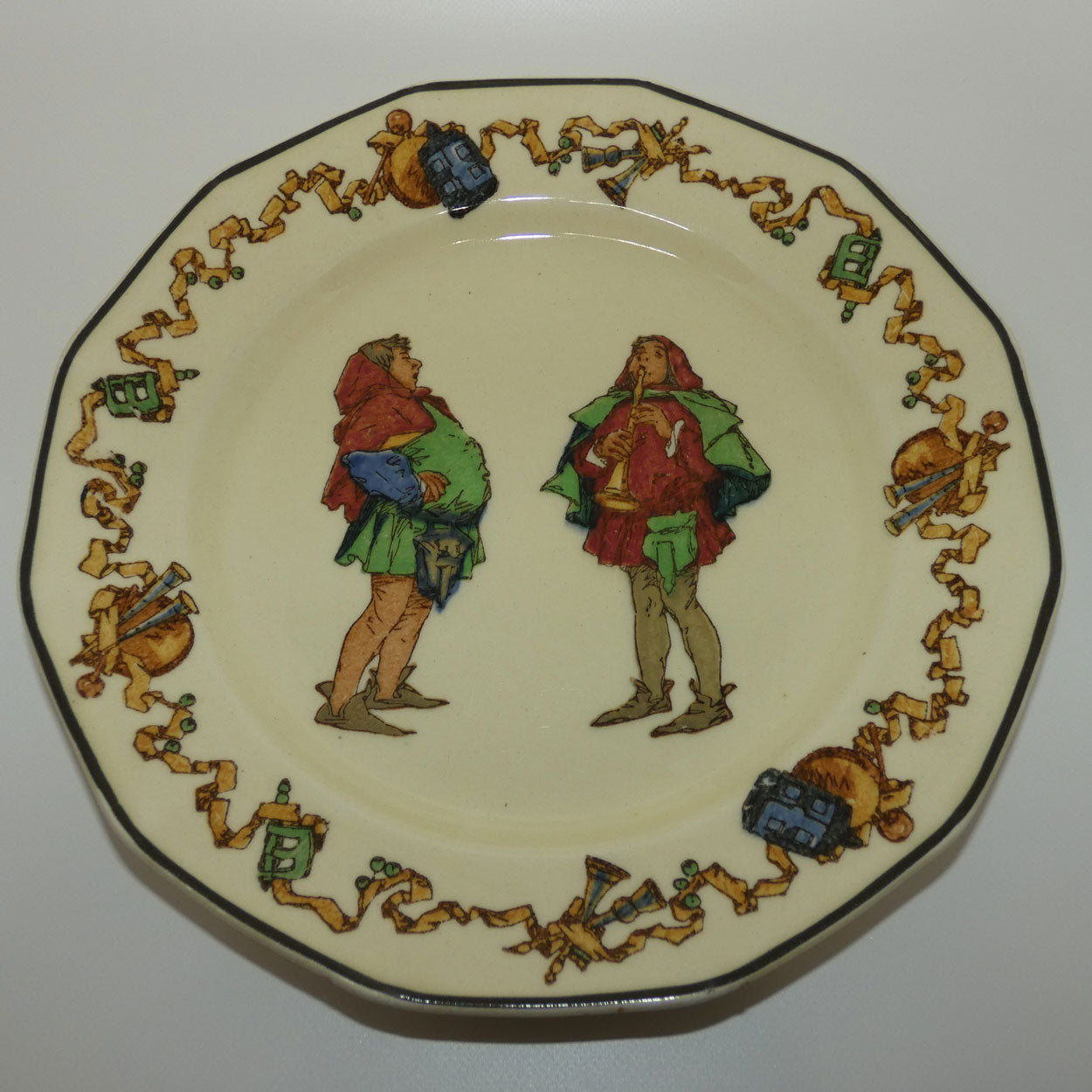 royal-doulton-minstrels-octagonal-plate-d4243