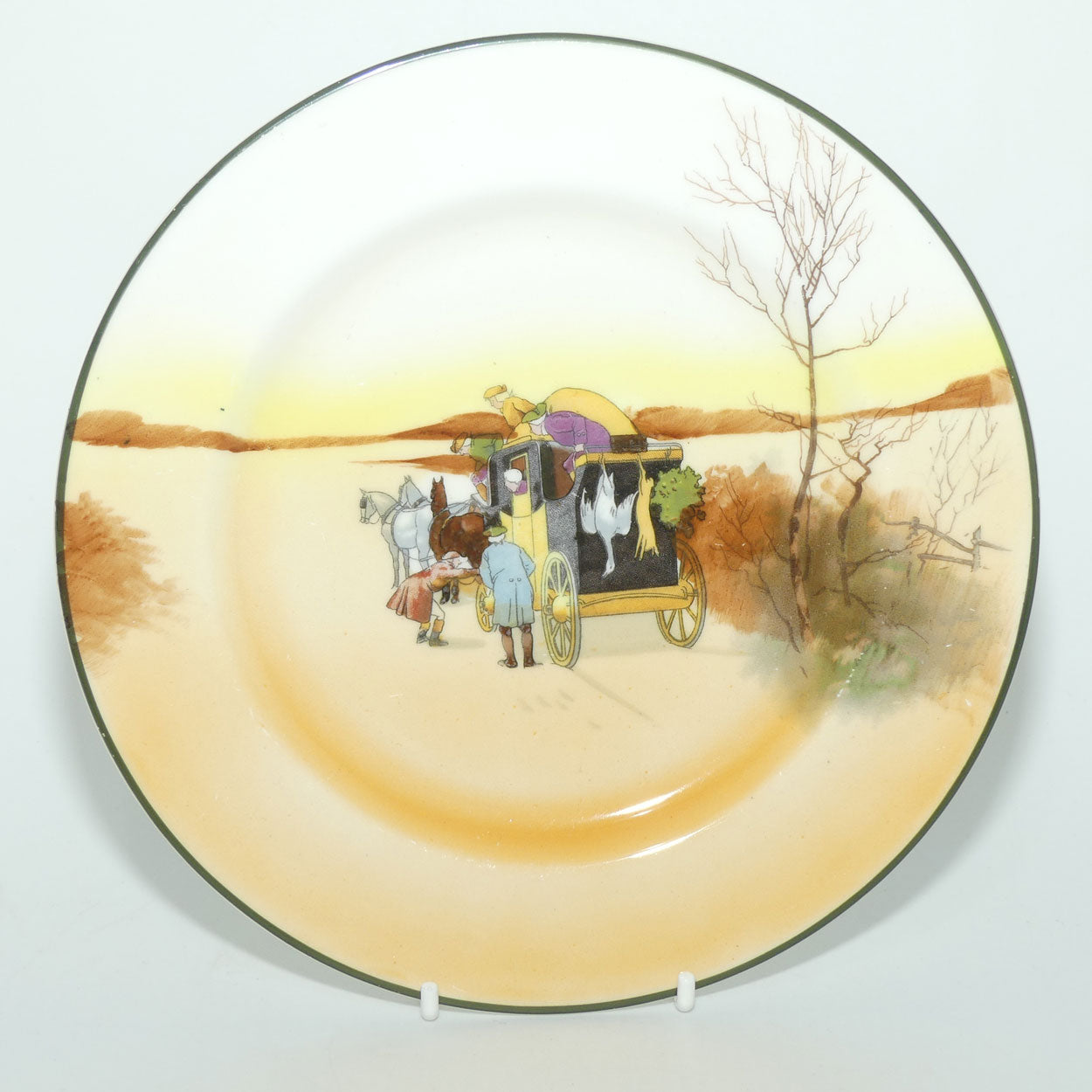Royal Doulton Coaching Days cabinet plate | 20.2cms