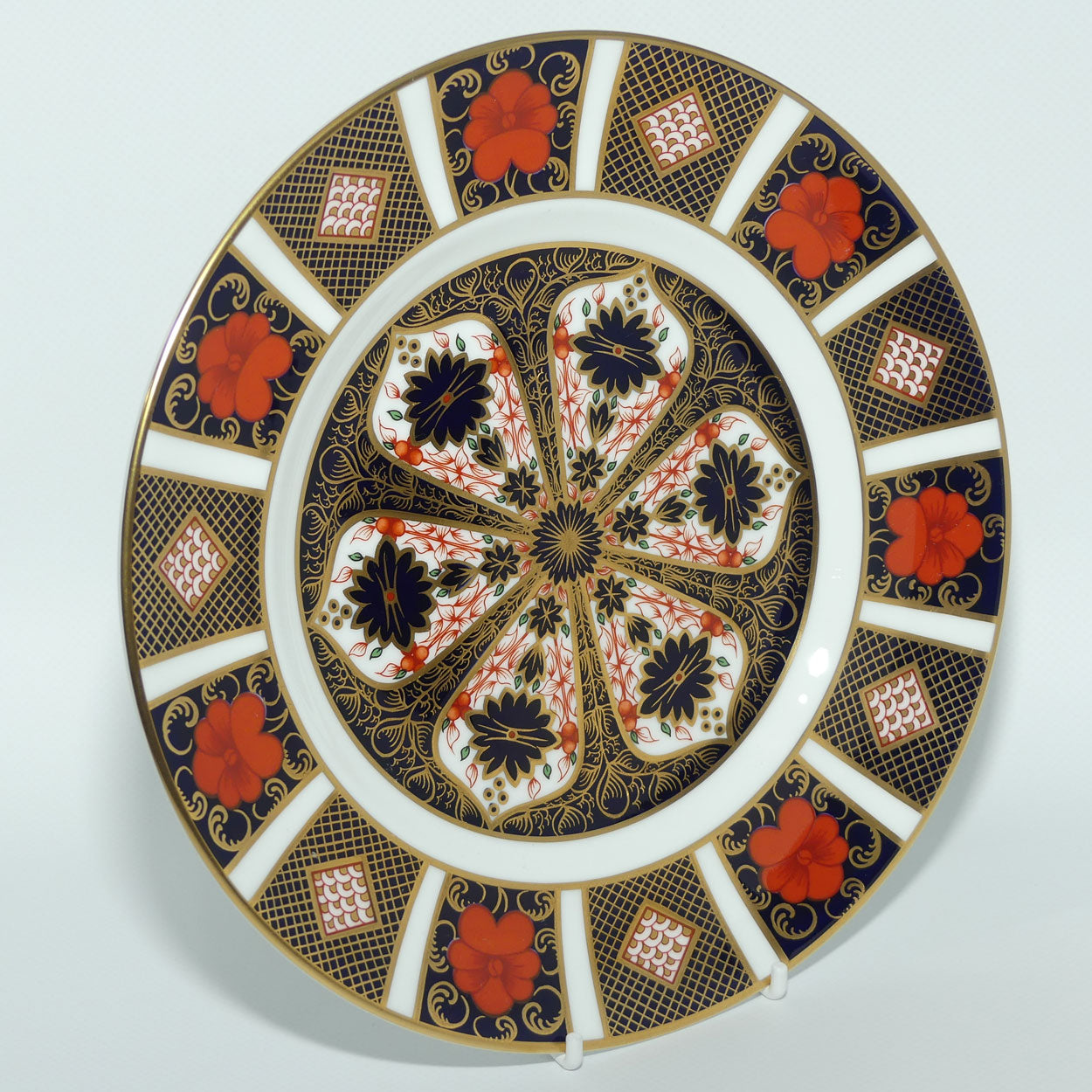 Royal Crown Derby Old Imari 1128 salad plate #5 | 21.5cm diam | c.1990