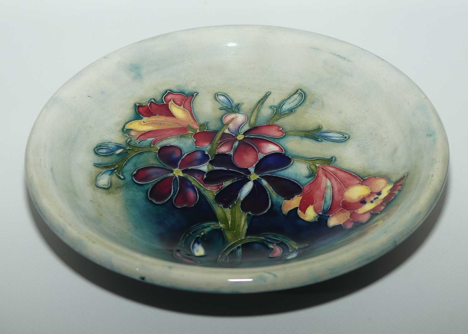 Walter Moorcroft Spring Flowers plate | shallow bowl | 22cm | #2