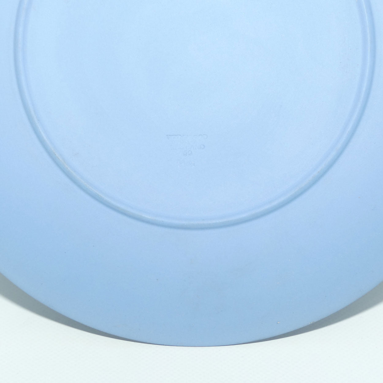 Wedgwood Jasper | White on Pale Blue | Maidens large plate | 23.5cm diam | #2
