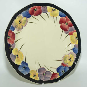 Royal Doulton Pansy with Black Border D4049 | plate | 24cm 