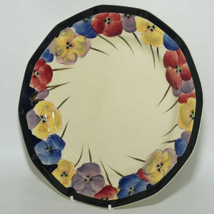 Royal Doulton Pansy with Black Border D4049 | plate | 24cm 