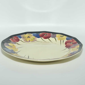 Royal Doulton Pansy with Black Border D4049 | plate | 24cm 