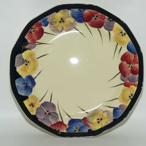 Royal Doulton Pansy with Black Border D4049 | plate | 24cm 