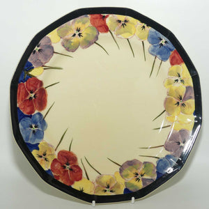 Royal Doulton Pansy with Black Border D4049 | plate | 25cm