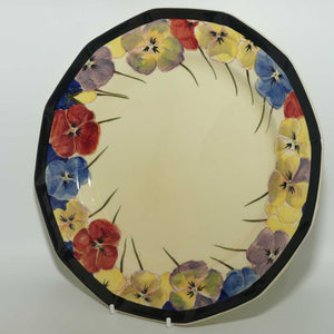 Royal Doulton Pansy with Black Border D4049 | plate | 25cm