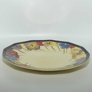 Royal Doulton Pansy with Black Border D4049 | plate | 25cm