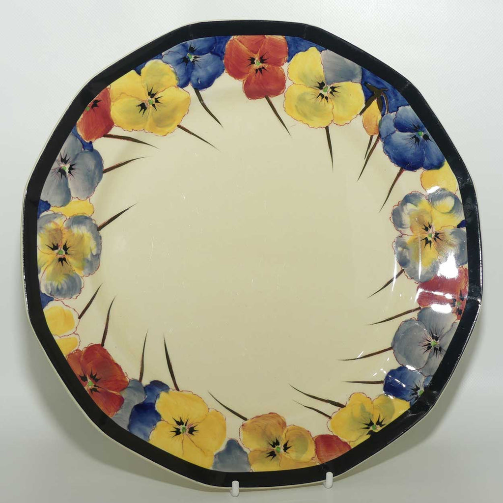 Royal Doulton Pansy with Black Border D4049 | plate | 25.5cm