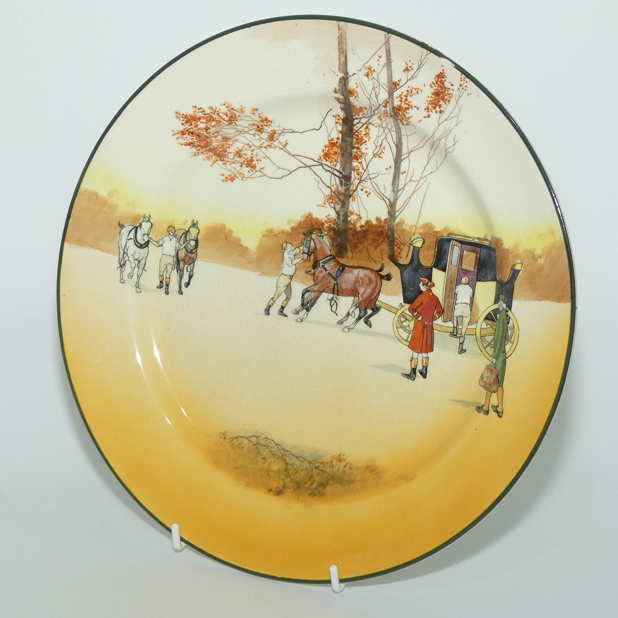 Royal Doulton Coaching Days large round 26cm plate #5