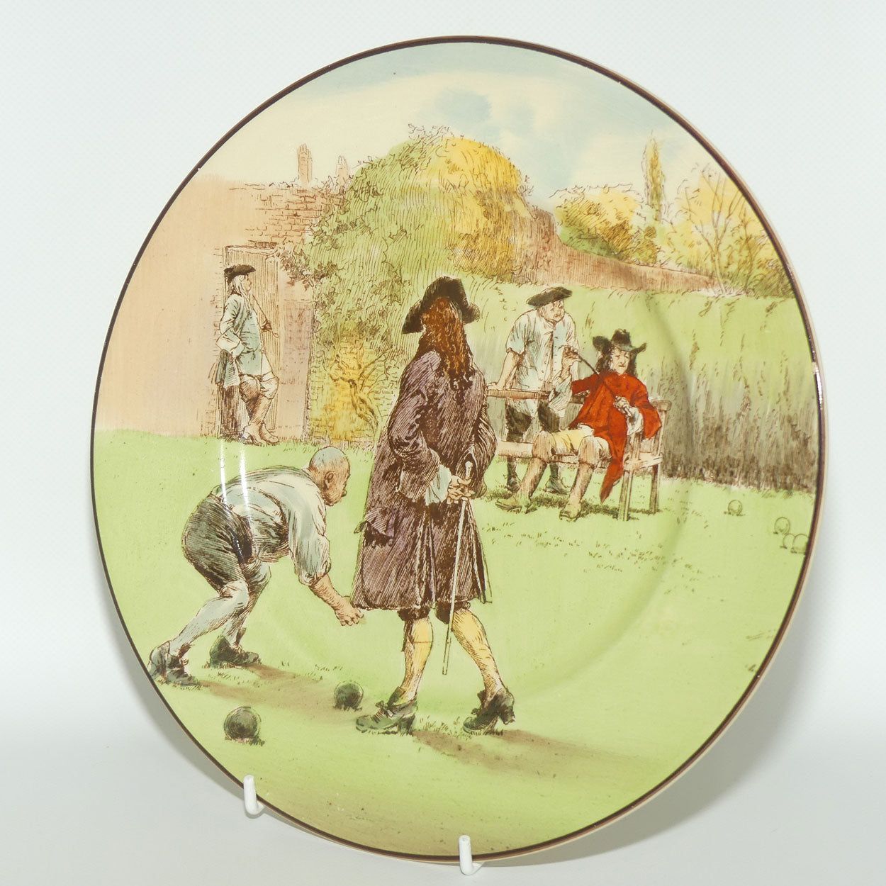 Royal Doulton Sir Roger De Coverley plate | Playing Bowls | c.1938