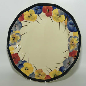 Royal Doulton Pansy with Black Border D4049 | plate | 25.5cm