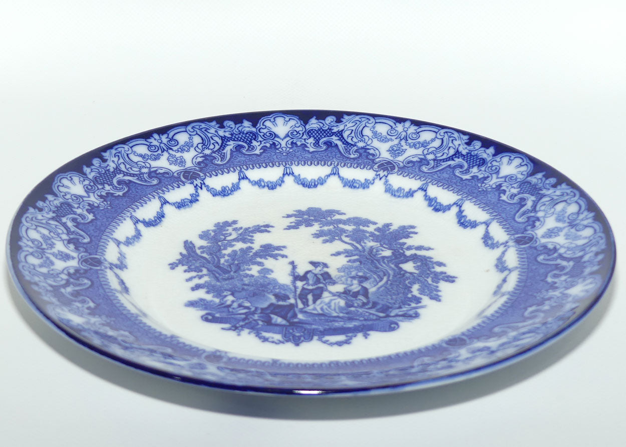 Doulton Burslem Flow Blue Watteau plate