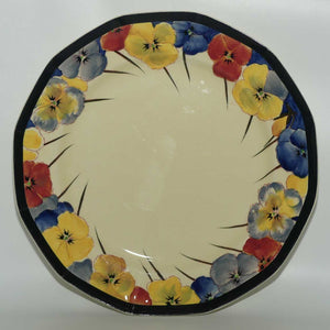 Royal Doulton Pansy with Black Border D4049 | plate | 25.5cm