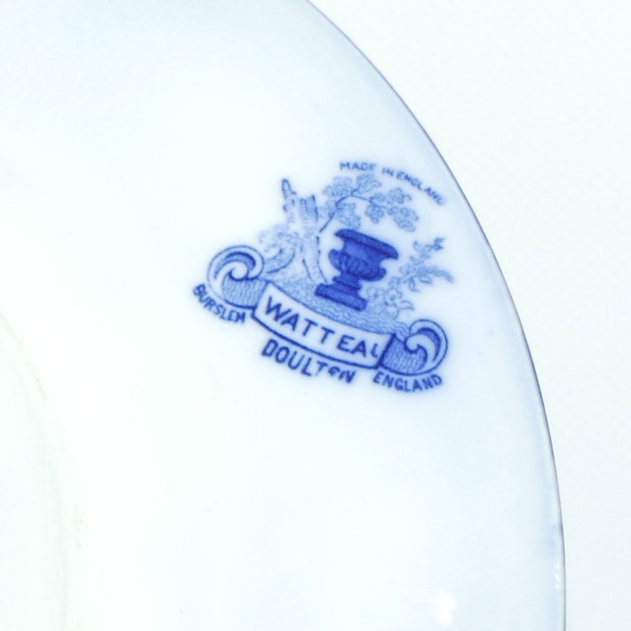 Doulton Burslem Flow Blue Watteau plate