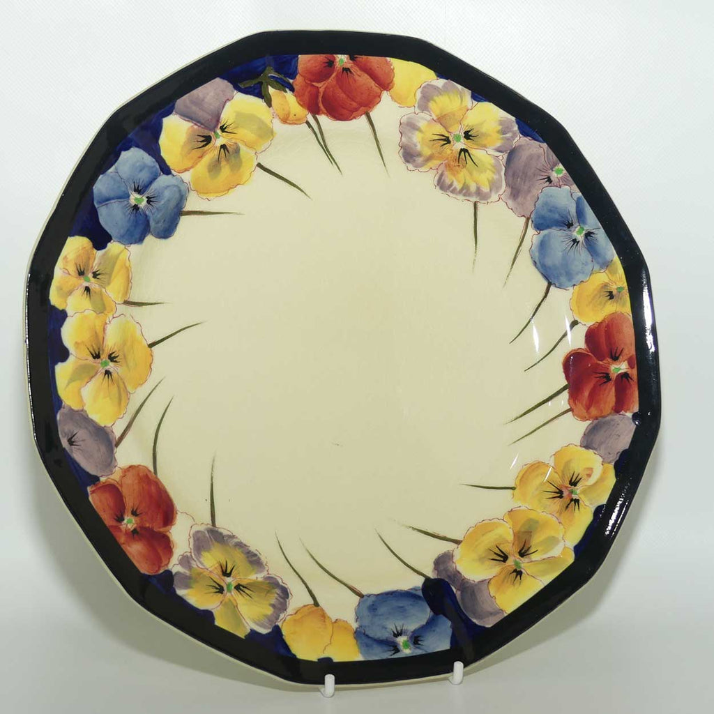 Royal Doulton Pansy with Black Border D4049 | plate | 25.5cm