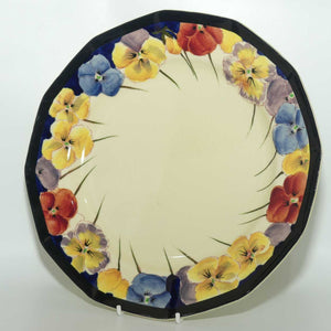 Royal Doulton Pansy with Black Border D4049 | plate | 25.5cm