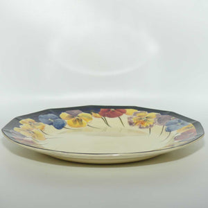 Royal Doulton Pansy with Black Border D4049 | plate | 25.5cm