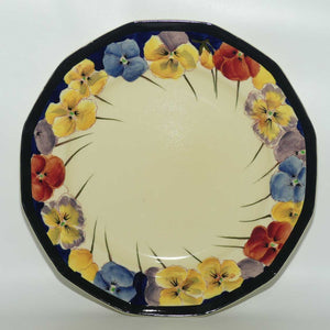 Royal Doulton Pansy with Black Border D4049 | plate | 25.5cm