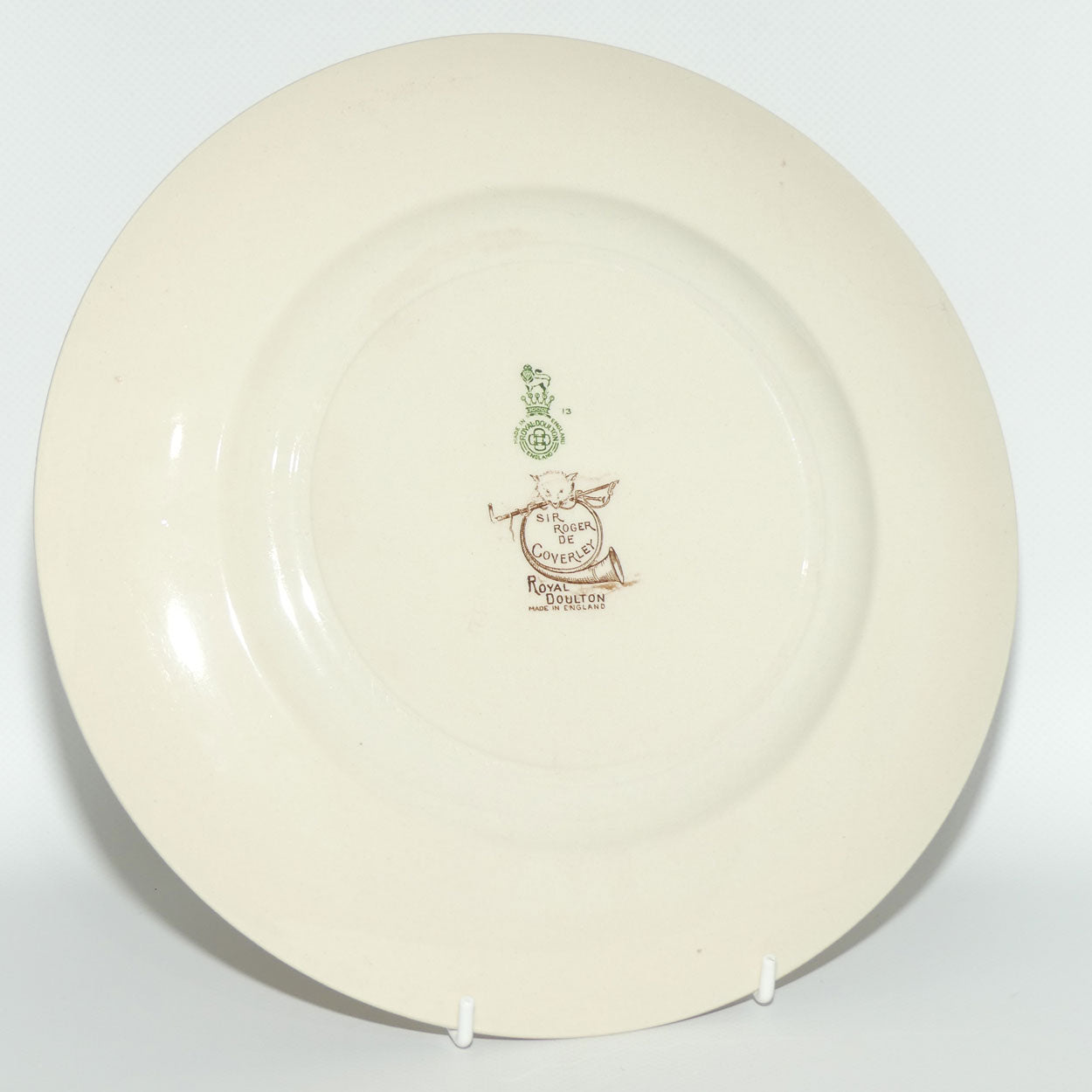 Royal Doulton Sir Roger De Coverley plate | Looking at altered sign