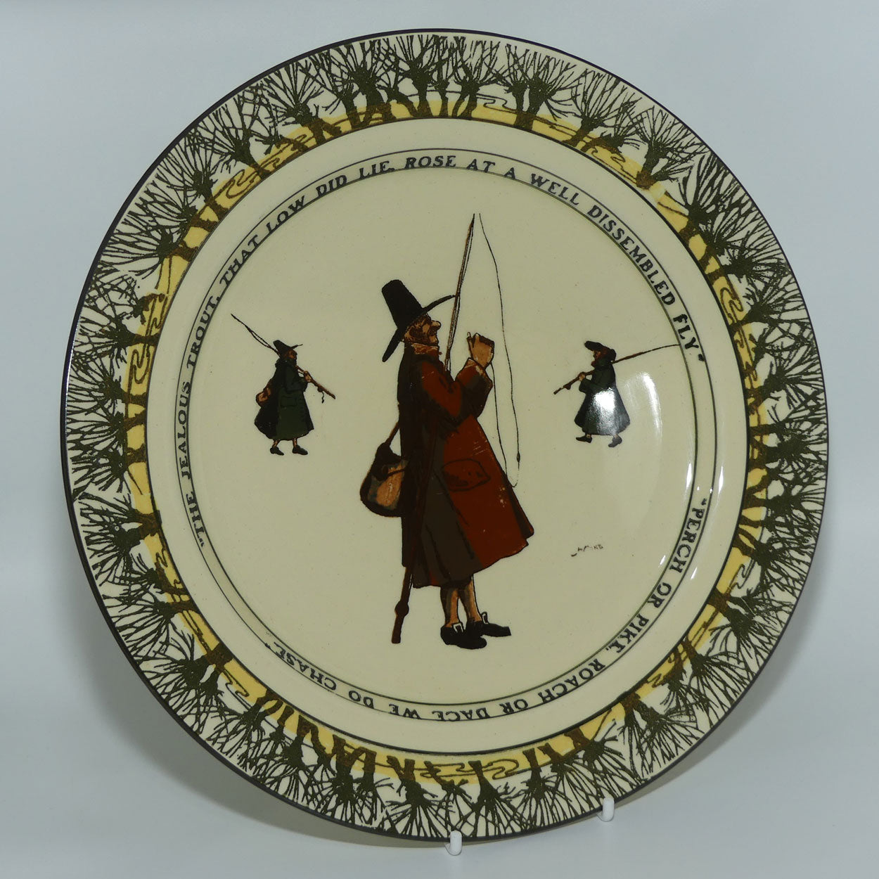 Royal Doulton Isaac Walton Gallant Fishers plate | 26cm | The Jealous
