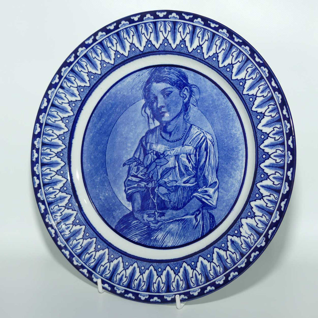 Royal Doulton Flow Blue Portraits B series plate D2884