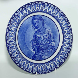 Royal Doulton Flow Blue Portraits B series plate D2884