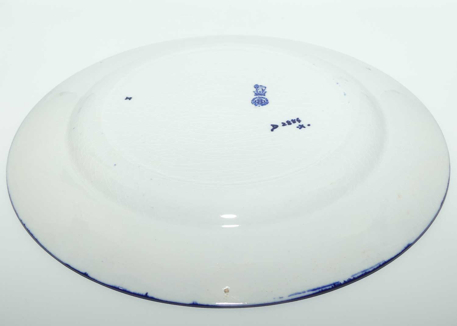 Royal Doulton Flow Blue Portraits B series plate D2884