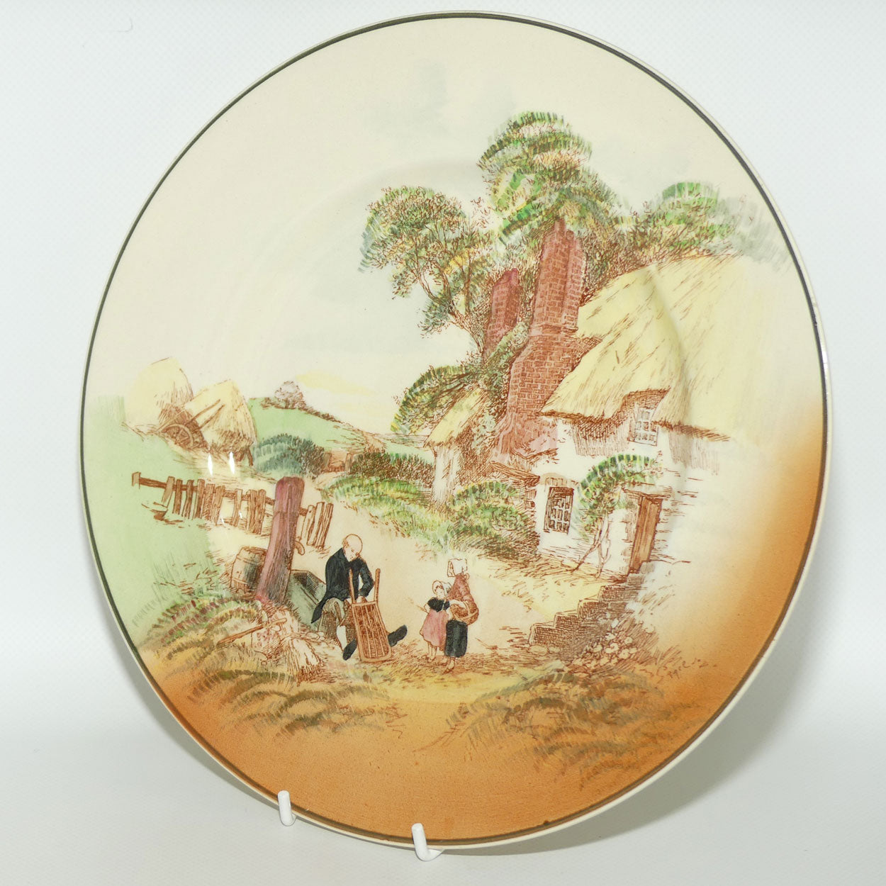 Royal Doulton Rustic England round plate D6297 | #1