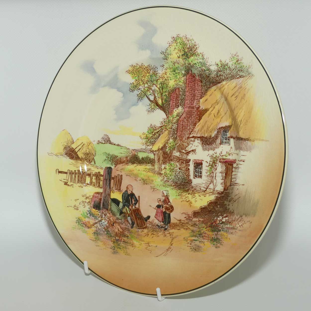 Royal Doulton Rustic England round plate D6297 | #2