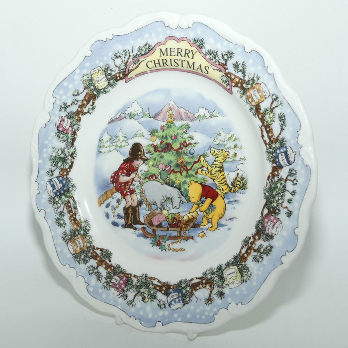 Royal Doulton Winnie the Pooh Collection | Merry Christmas plate | 20cm | boxed