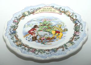 Royal Doulton Winnie the Pooh Collection | Merry Christmas plate | 20cm
