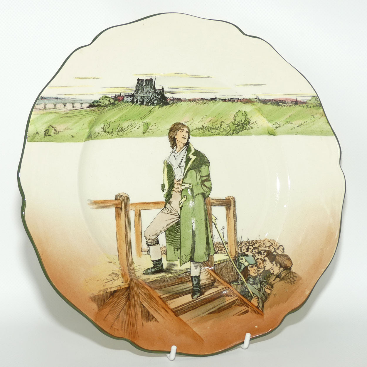 Royal Doulton Dickens Sydney Carton Leeds shape plate D2973