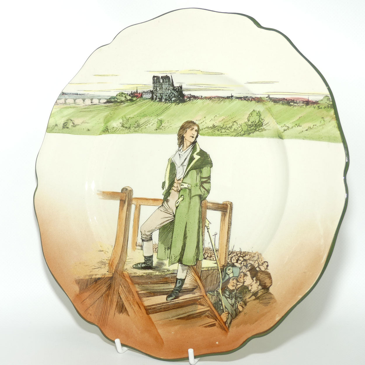 Royal Doulton Dickens Sydney Carton Leeds shape plate D2973