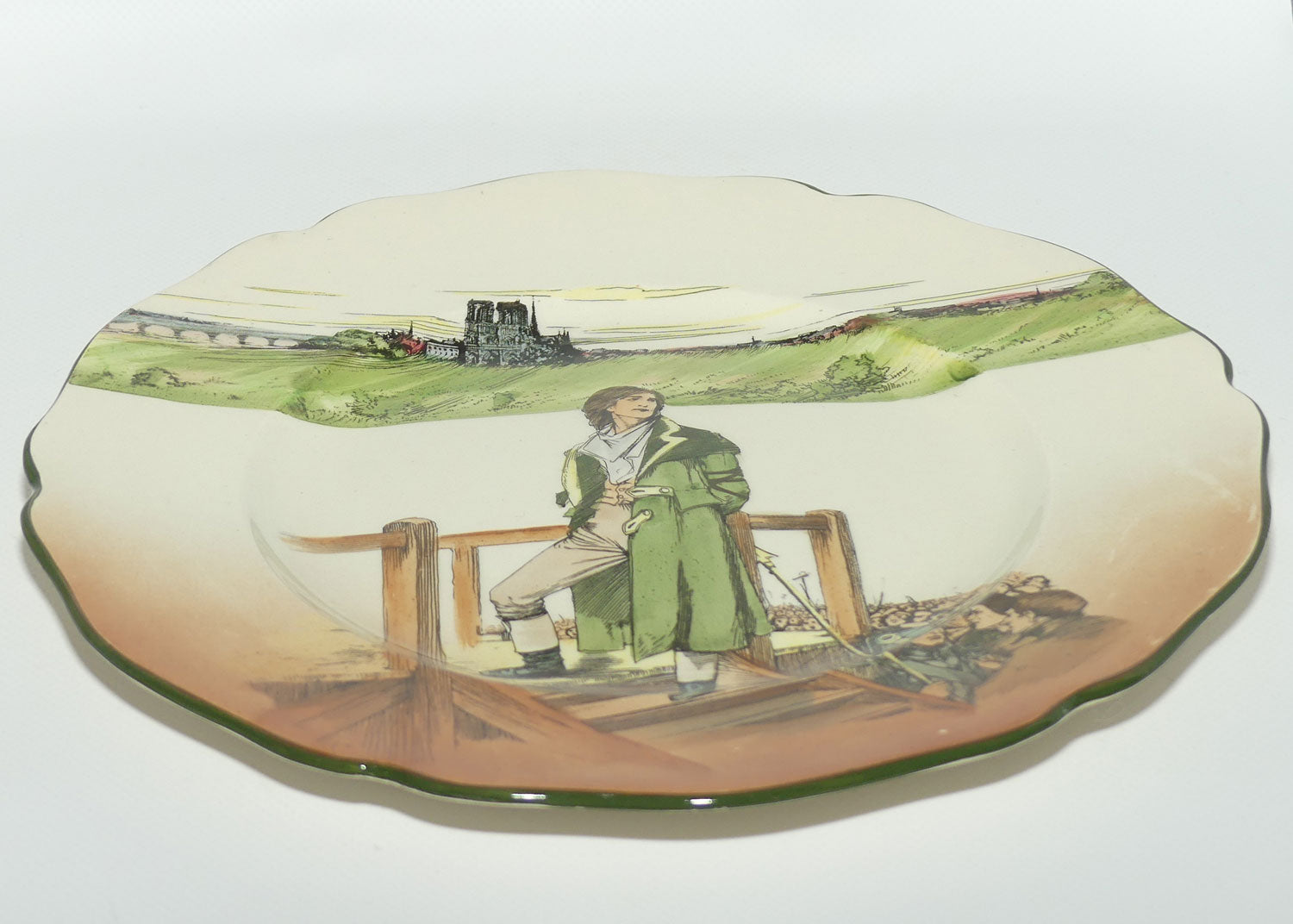 Royal Doulton Dickens Sydney Carton Leeds shape plate D2973
