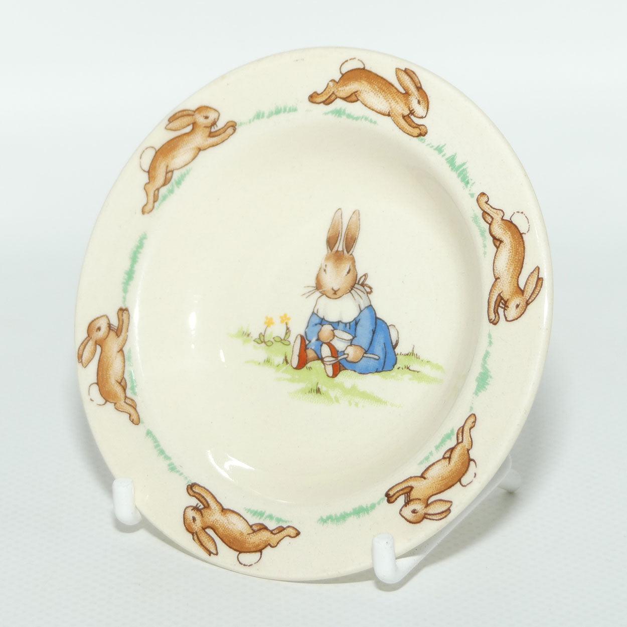 Royal Doulton Bunnykins beaker cover | Playing with Cup and Spoon