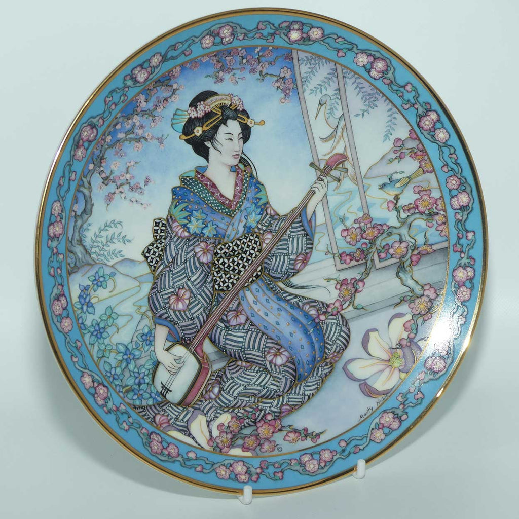 Royal Doulton Flower Maiden plate by Marty Noble | Plum Blossom Maiden