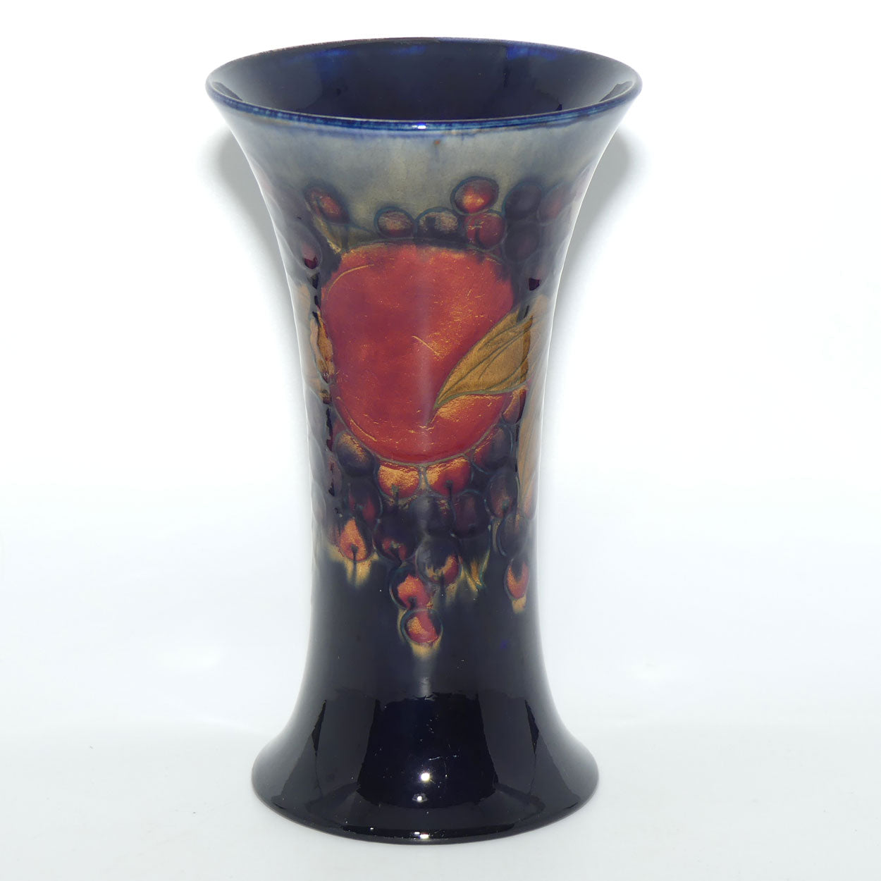 William Moorcroft Pomegranate 150 trumpet vase (Cobridge Factory Mark)