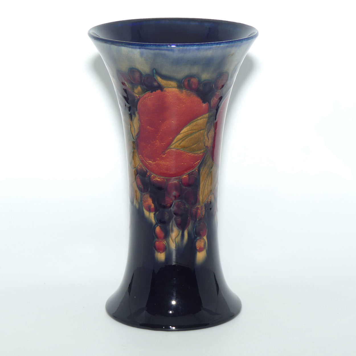 William Moorcroft Pomegranate 150 trumpet vase (Cobridge Factory Mark)