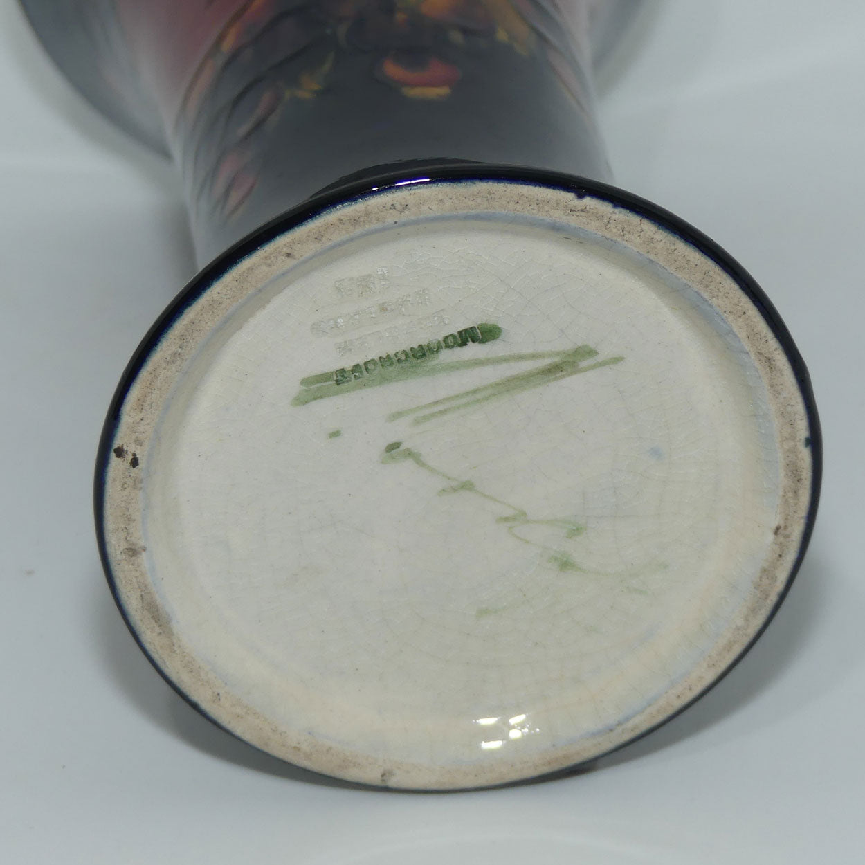 William Moorcroft Pomegranate 150 trumpet vase (Cobridge Factory Mark)