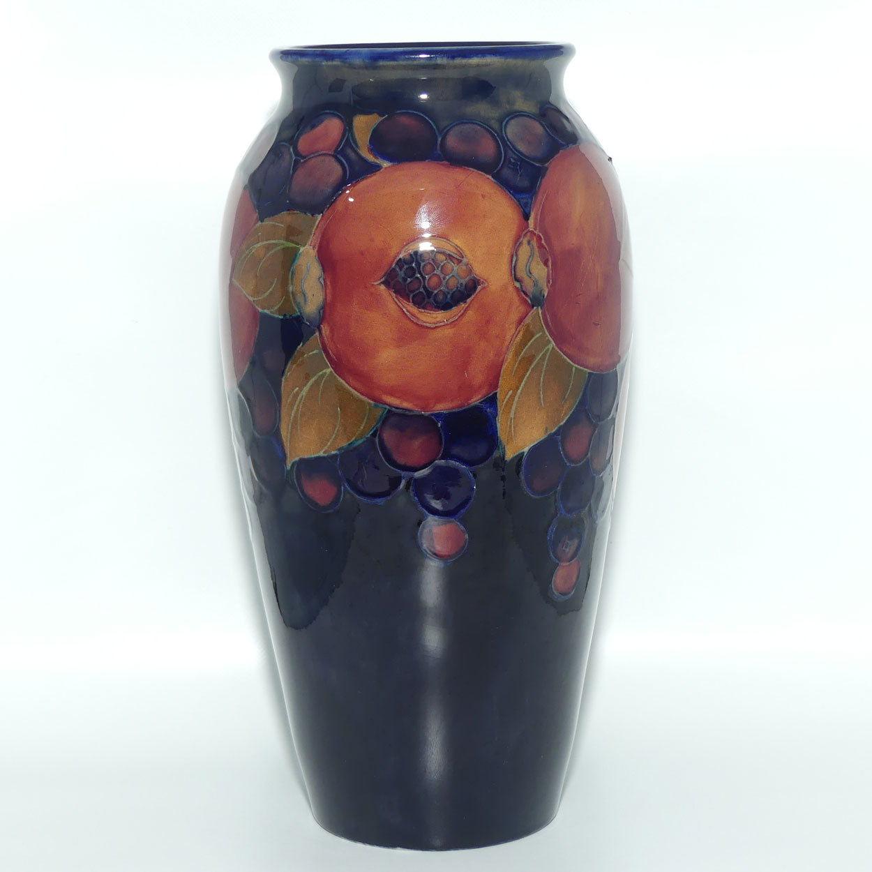 William Moorcroft Pomegranate 393/10 vase (Triple and Open Pomegranate)